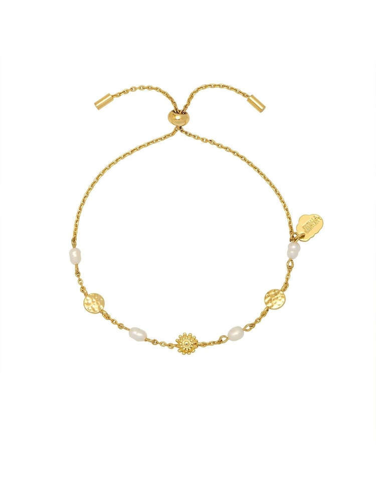 Estella Bartlett Gold Floral Pearl Bracelet - Image 1 of 3