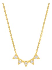 Estella Bartlett Cubic Zirconia Bunting Necklace - Image 1 of 4