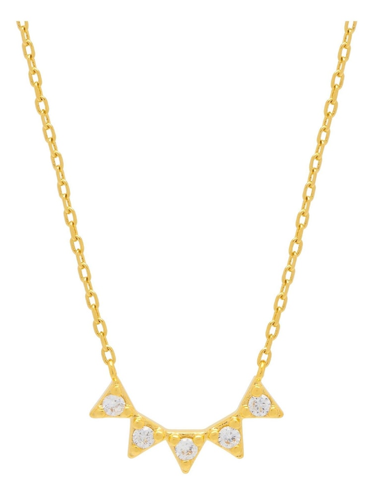 Estella Bartlett Cubic Zirconia Bunting Necklace - Image 1 of 4