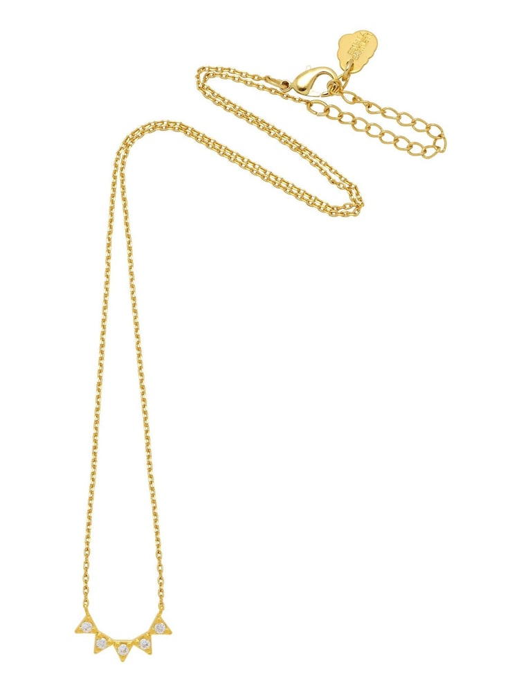 Estella Bartlett Cubic Zirconia Bunting Necklace - Image 2 of 4