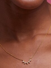 Estella Bartlett Cubic Zirconia Bunting Necklace - Image 4 of 4