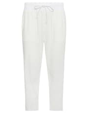 M&Co White Petite Linen Cropped Trousers - Image 5 of 5