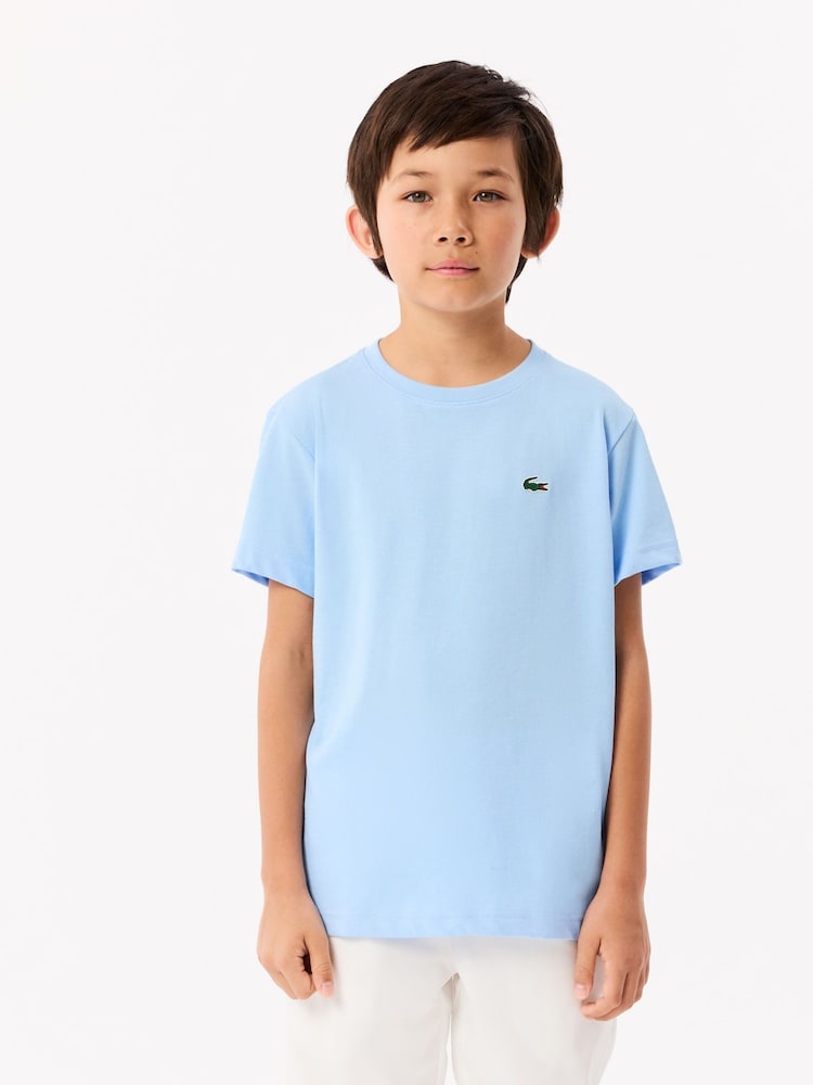 Lacoste Blue Core Performance T-Shirt - Image 1 of 10 Lacoste Blue Core Performance T-Shirt - Image 1 of 10