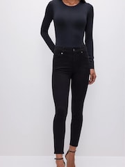 Negro - Good American Legs Extreme Skinny 100% Cotton Jeans - Imagen 1 de 5