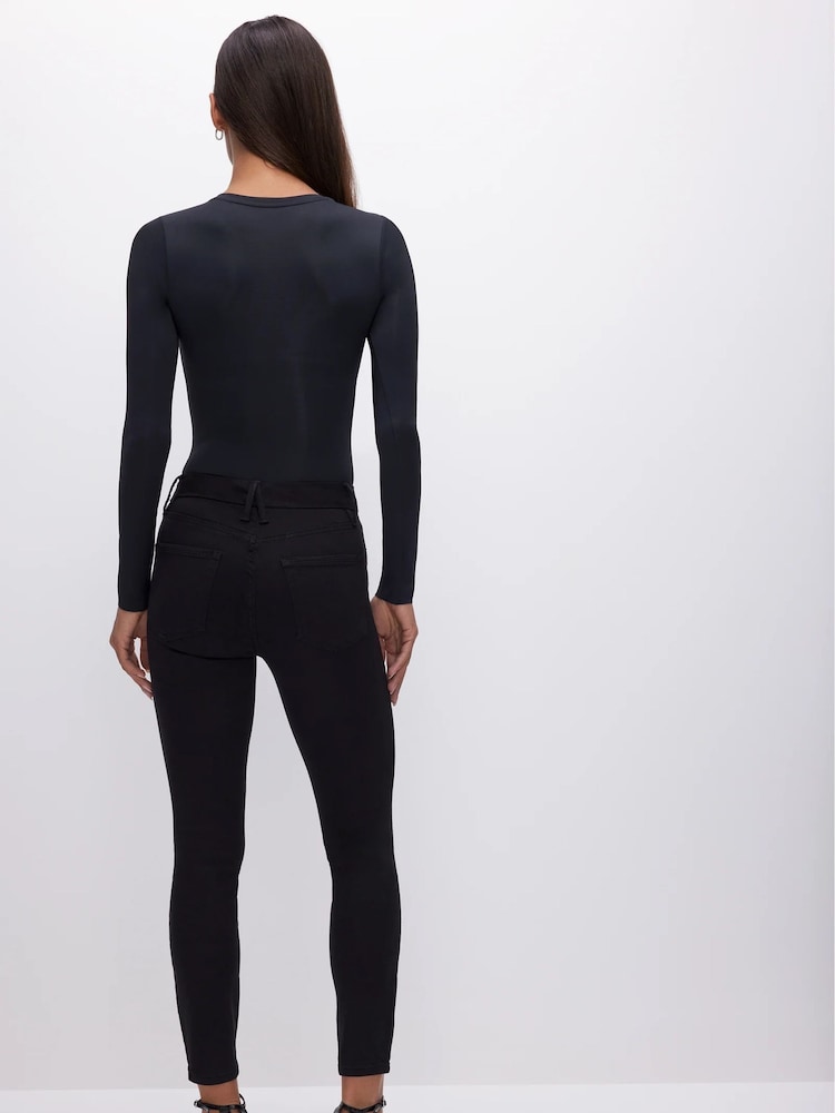 Negro - Good American Legs Extreme Skinny 100% Cotton Jeans - Imagen 2 de 5