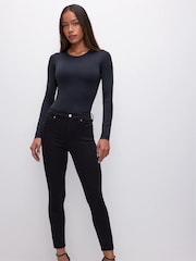 Negro - Good American Legs Extreme Skinny 100% Cotton Jeans - Imagen 3 de 5