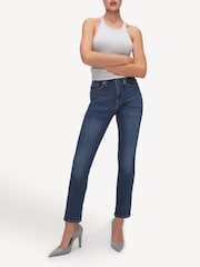 Good American Blue Straight Legs 100% Cotton Jeans - Image 1 of 5