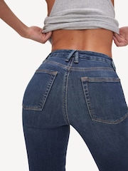 Good American Blue Straight Legs 100% Cotton Jeans - Image 3 of 5