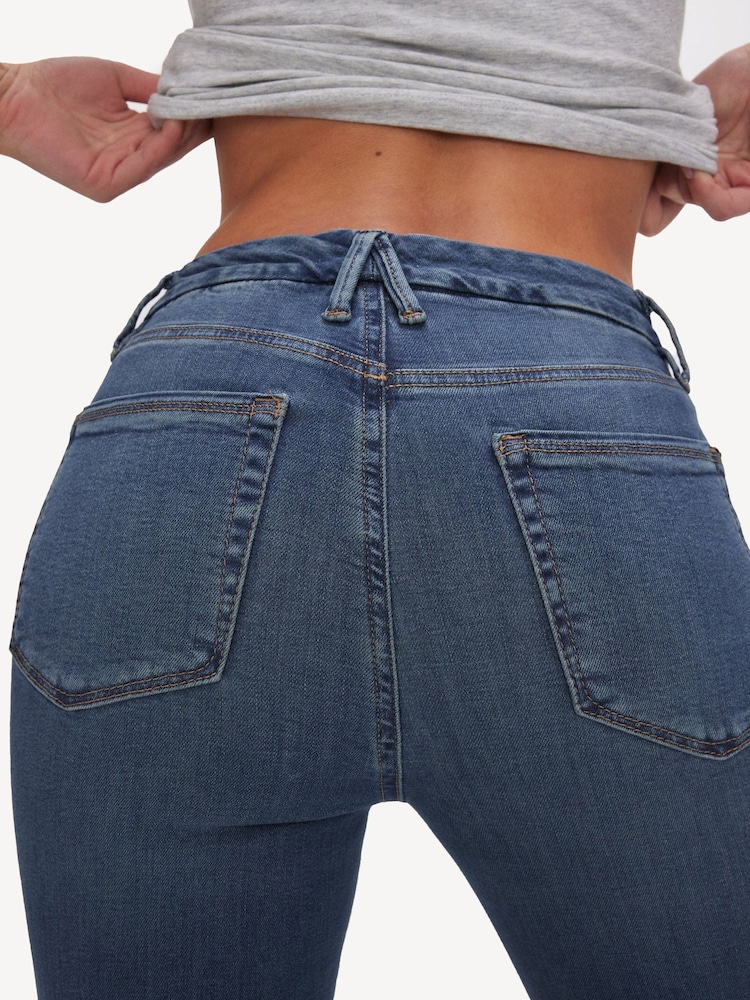 Good American Blue Straight Legs 100% Cotton Jeans - Image 5 of 5