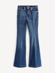 Good American Blue Legs Flare 100% Cotton Jeans - Image 4 of 4