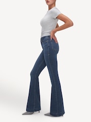 Good American Legs Flare 100% Cotton Jeans - Image 5 of 6