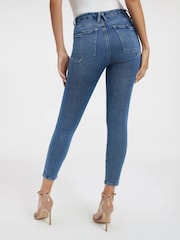 Good American Blue Waist Skinny 100% Cotton Jeans - Image 2 of 6