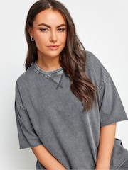 Yours Curve Grey 100% Cotton T-Shirt - Image 4 of 5