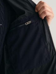 GANT Night Blue Padded Flannel Puffer Jacket - Image 4 of 5