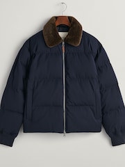 GANT Night Blue Padded Flannel Puffer Jacket - Image 5 of 5