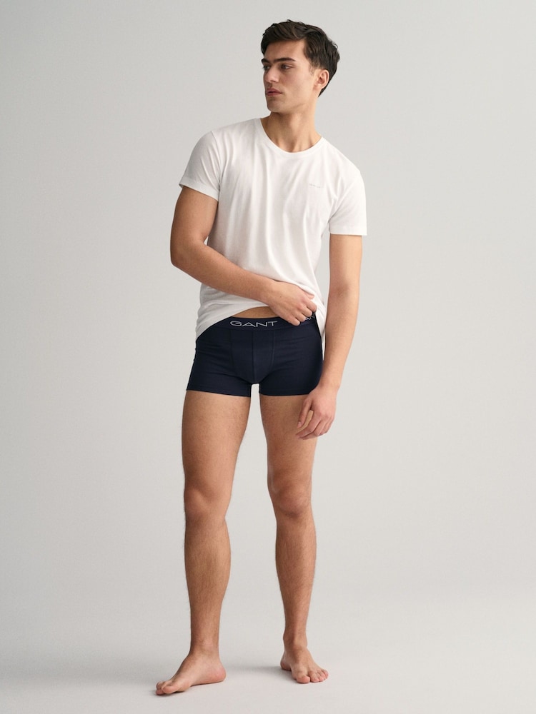 GANT Marine Blue Trunks 5 Pack - Image 4 of 4 GANT Marine Blue Trunks 5 Pack - Image 4 of 4