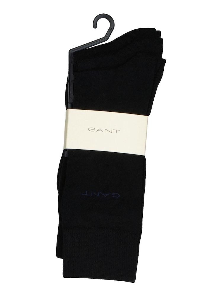 GANT Black Socks 3 Pack - Image 2 of 2