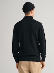 GANT Black Casual 100% Cotton Quarter Zip Jumper - Image 2 of 5