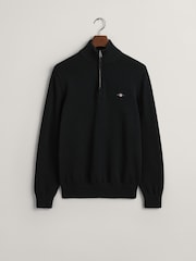GANT Black Casual 100% Cotton Quarter Zip Jumper - Image 5 of 5