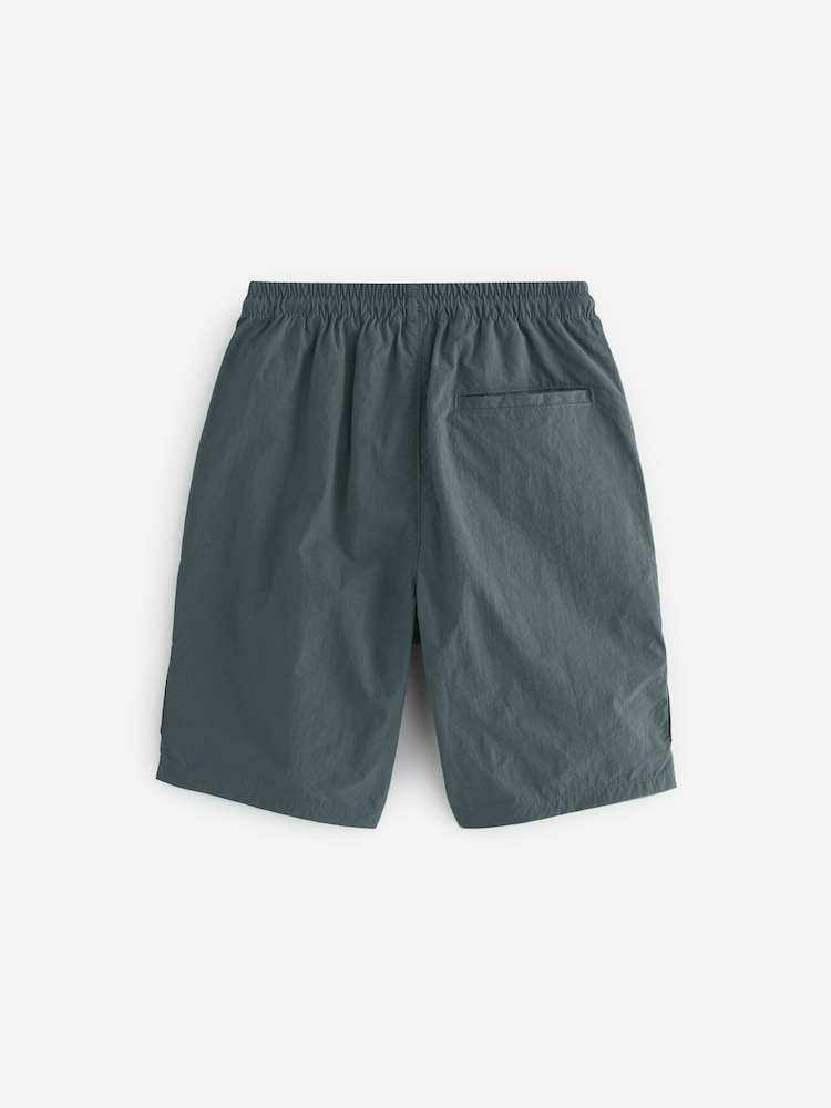 Petrol Blue Zip Pocket Cargo Shorts (3-16yrs) - Image 2 of 3