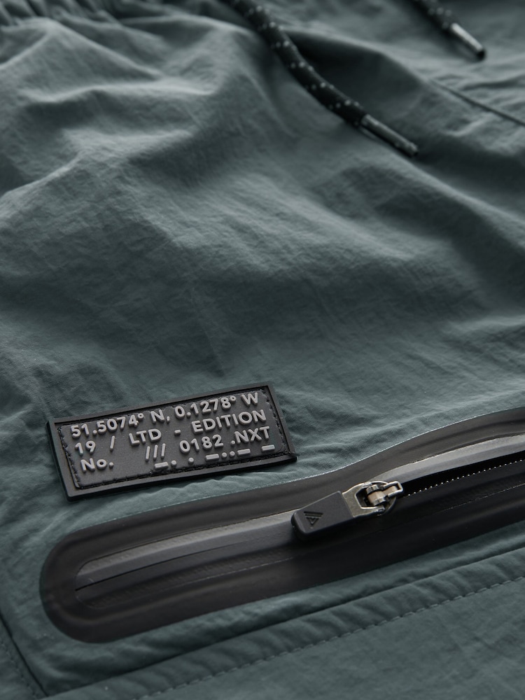 Petrol Blue Zip Pocket Cargo Shorts (3-16yrs) - Image 3 of 3