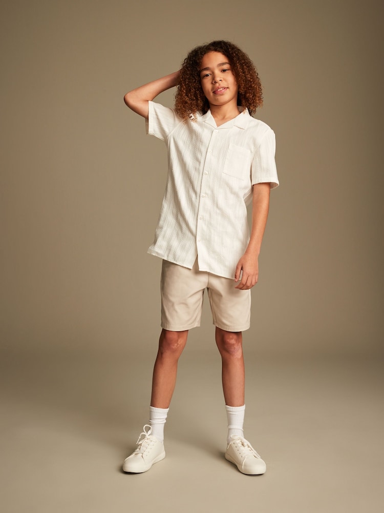 Neutral Premium Chino Shorts (3-16yrs) - Image 2 of 6