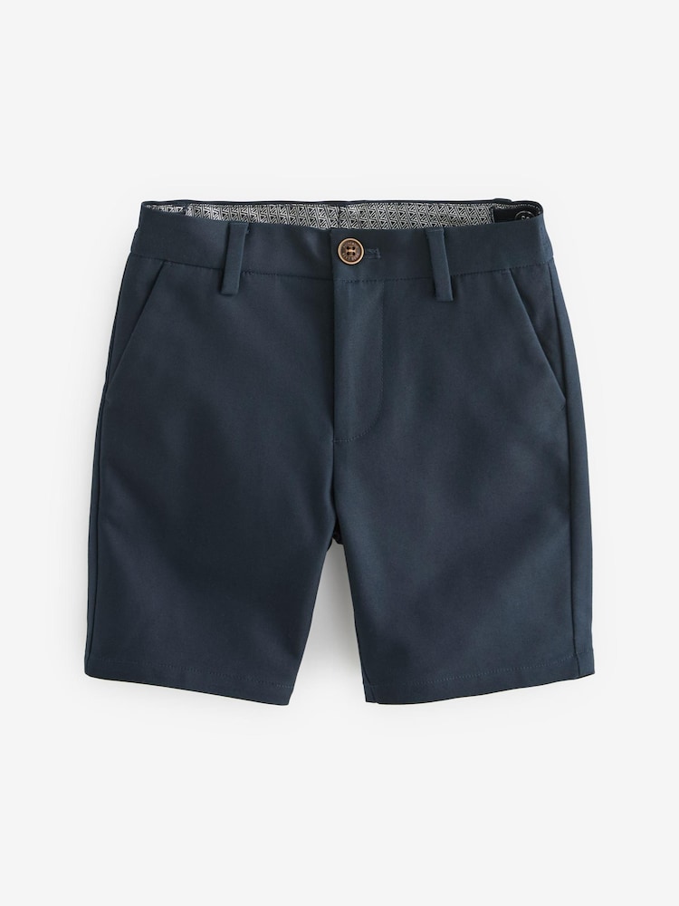 Navy Blue Premium Chino Shorts (3-16yrs) - Image 1 of 3