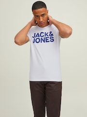 JACK & JONES Black Multipack Logo T-Shirts 3 Pack - Image 4 of 7