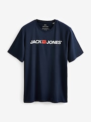 JACK & JONES White Multipack Logo T-Shirts 3 Pack - Image 10 of 12