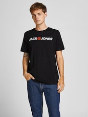 JACK & JONES White Multipack Logo T-Shirts 3 Pack - Image 3 of 12