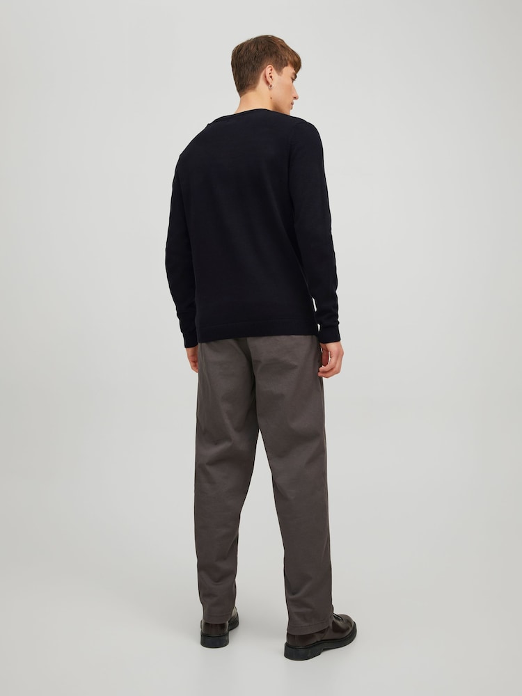 JACK & JONES Black V-Neck Knitted Jumper - Image 2 of 4