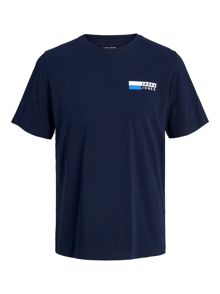 JACK & JONES Navy Blazer Small Logo T-Shirt - Image 5 of 5
