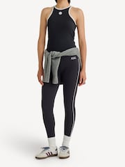 Sporty & Rich Black SRHWC Ribbed Tank - Image 2 of 4