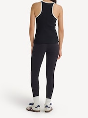 Sporty & Rich Black SRHWC Ribbed Tank - Image 3 of 4
