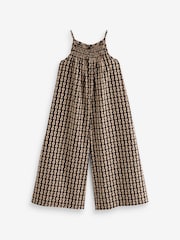 Black Printed Wide Leg Jumpsuit (3-16yrs) - Image 7 of 8
