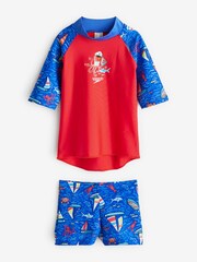 Speedo Pojkar Digital Kort ärm Rash Top Set - Bild 1 av 1