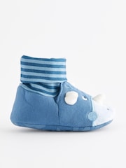 Blue DInosaur Sensory Sock Top Baby Shoes (0-2mths) - Image 2 of 5