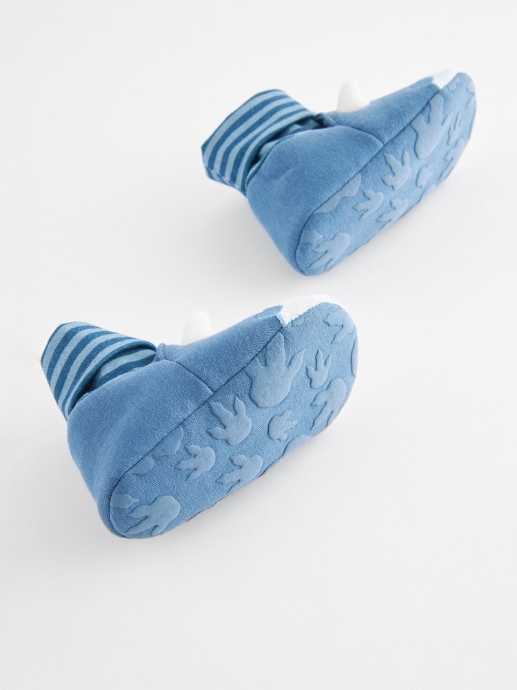 Blue DInosaur Sensory Sock Top Baby Shoes (0-2mths) - Image 4 of 5