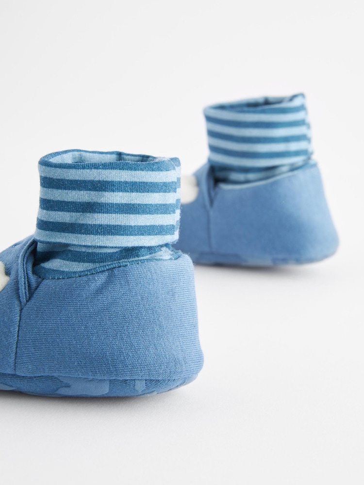 Blue DInosaur Sensory Sock Top Baby Shoes (0-2mths) - Image 5 of 5