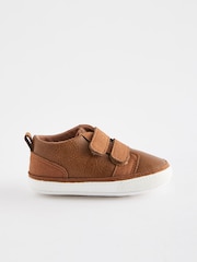 Tan Brown Baby Two Strap Trainers (0-24mths) - Image 2 of 5
