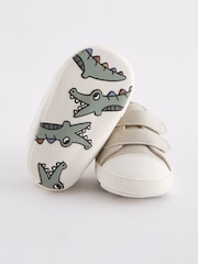 Neutral Crocodile Two Strap Baby Trainers (0-24mths) - Image 5 of 6