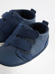 Navy Blue Baby Two Strap Trainers (0-24mths) - Image 4 of 5