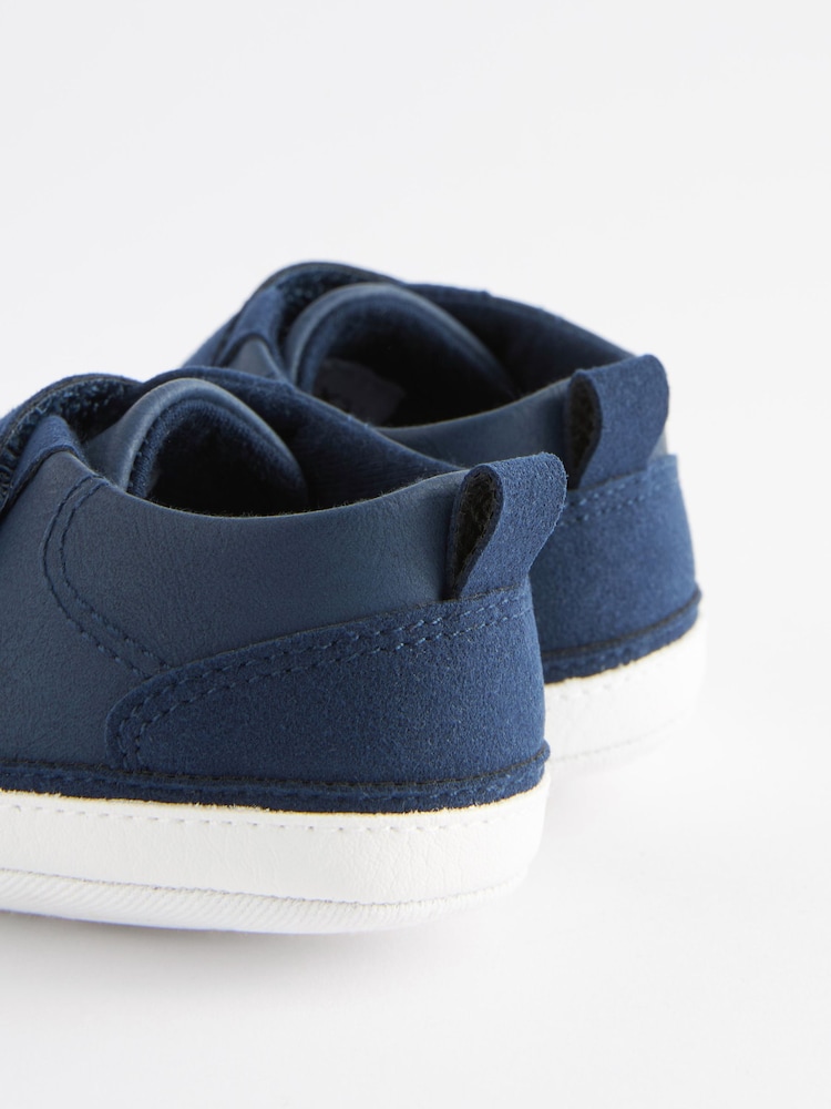 Navy Blue Baby Two Strap Trainers (0-24mths) - Image 5 of 5
