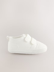 White Baby Two Strap Trainers (0-24mths) - Image 3 of 6