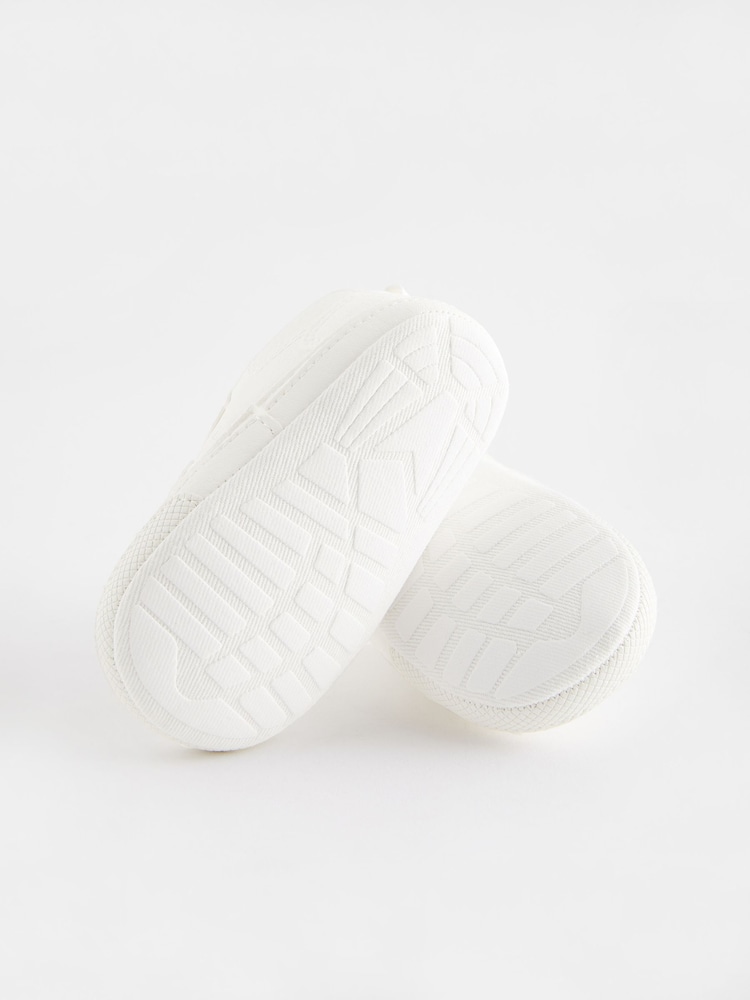 White Baby Two Strap Trainers (0-24mths) - Image 5 of 6