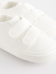 White Baby Two Strap Trainers (0-24mths) - Image 6 of 6