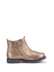 Start-Rite Natural Chelsea Zip Up Leather Brogue Boots - Image 2 of 4