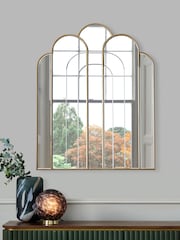 Clarke & Clarke Gold Arched Decor Mirror - Image 2 of 5