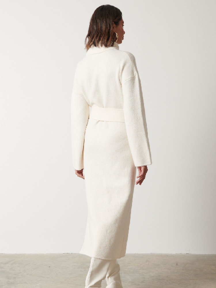 Pretty Lavish Cream Wrenley Midaxi Knitted Jumper Dress - Image 2 of 3