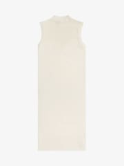 Fred Perry Ecru White Ponitelle Detail Knitted Dress - Image 6 of 6